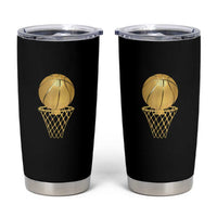 Golden Basketball Hoop Tumbler Cup Trophy Game Player Coach Sports Lover