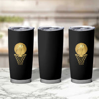 Golden Basketball Hoop Tumbler Cup Trophy Game Player Coach Sports Lover