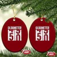 Oldometer 50 Birthday Ceramic Ornament Funny Vintage Aged to Perfection - Wonder Print Shop