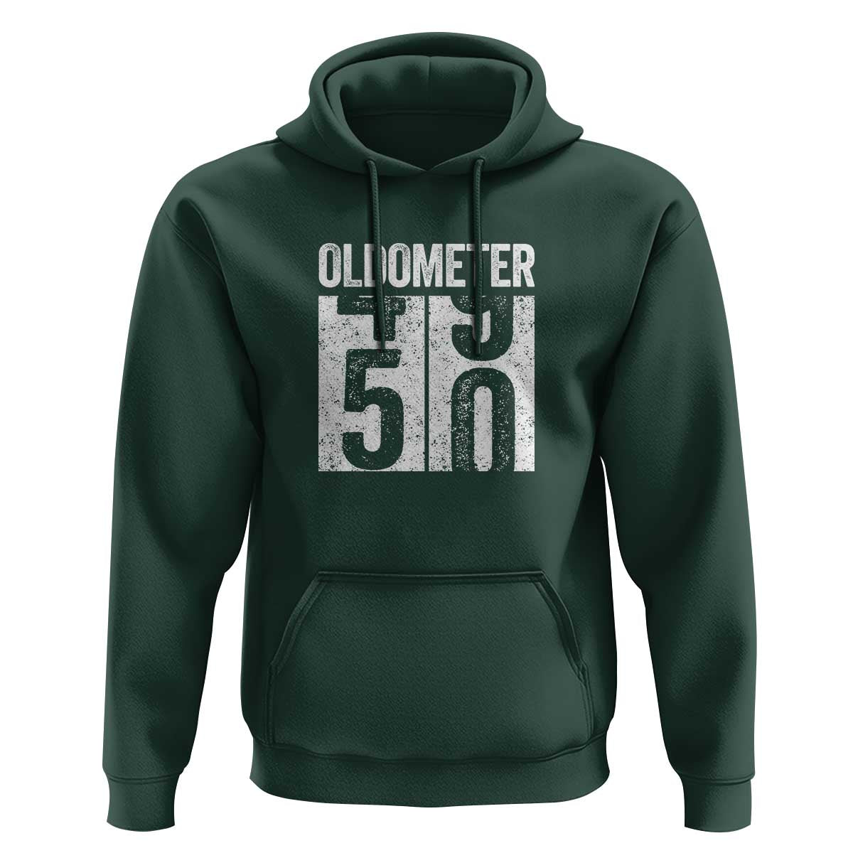 Oldometer 50 Birthday Hoodie Funny Vintage Aged to Perfection