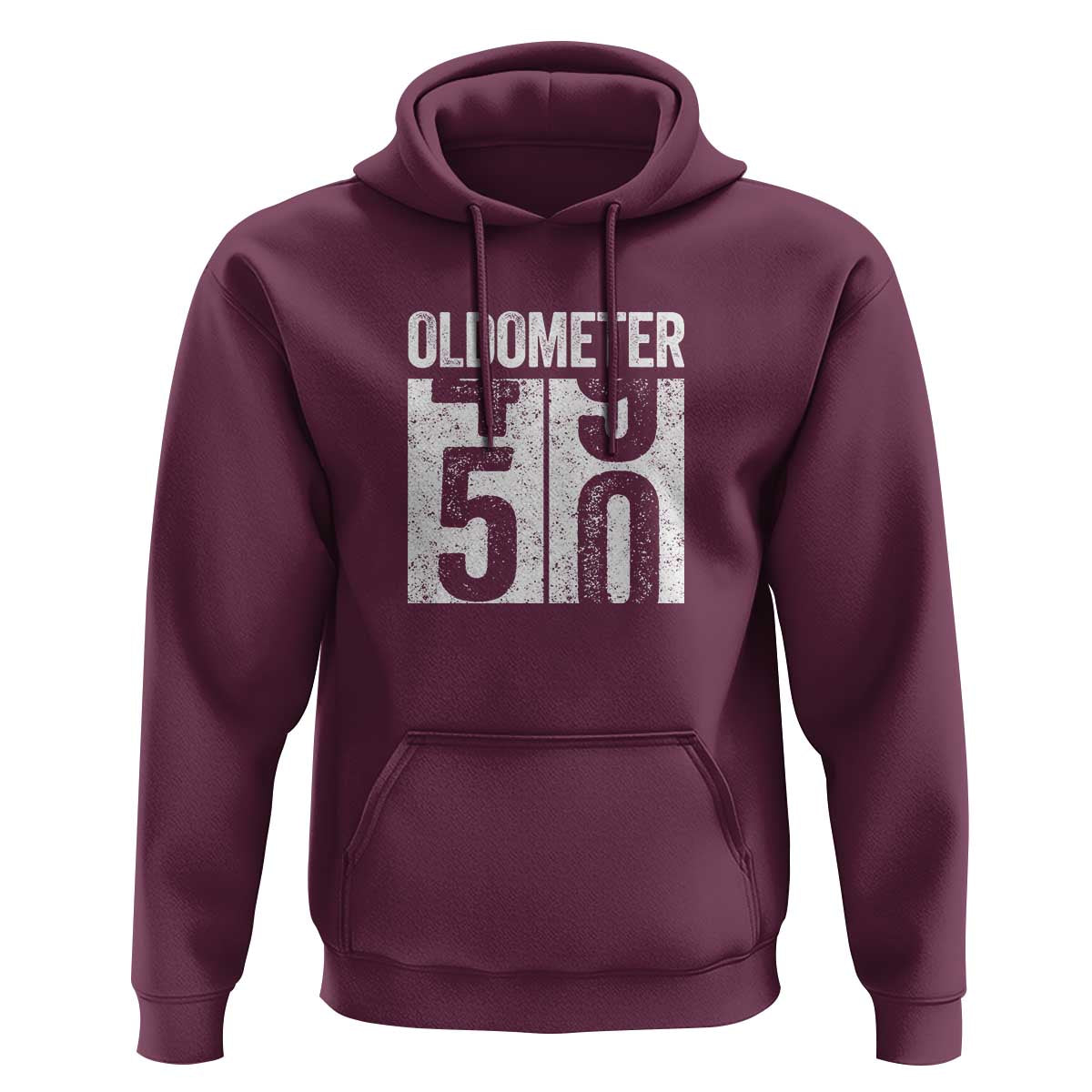 Oldometer 50 Birthday Hoodie Funny Vintage Aged to Perfection