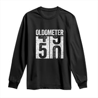 Oldometer 50 Birthday Long Sleeve Shirt Funny Vintage Aged to Perfection