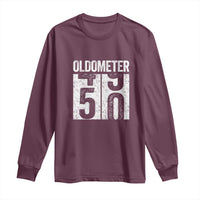 Oldometer 50 Birthday Long Sleeve Shirt Funny Vintage Aged to Perfection
