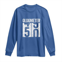 Oldometer 50 Birthday Long Sleeve Shirt Funny Vintage Aged to Perfection
