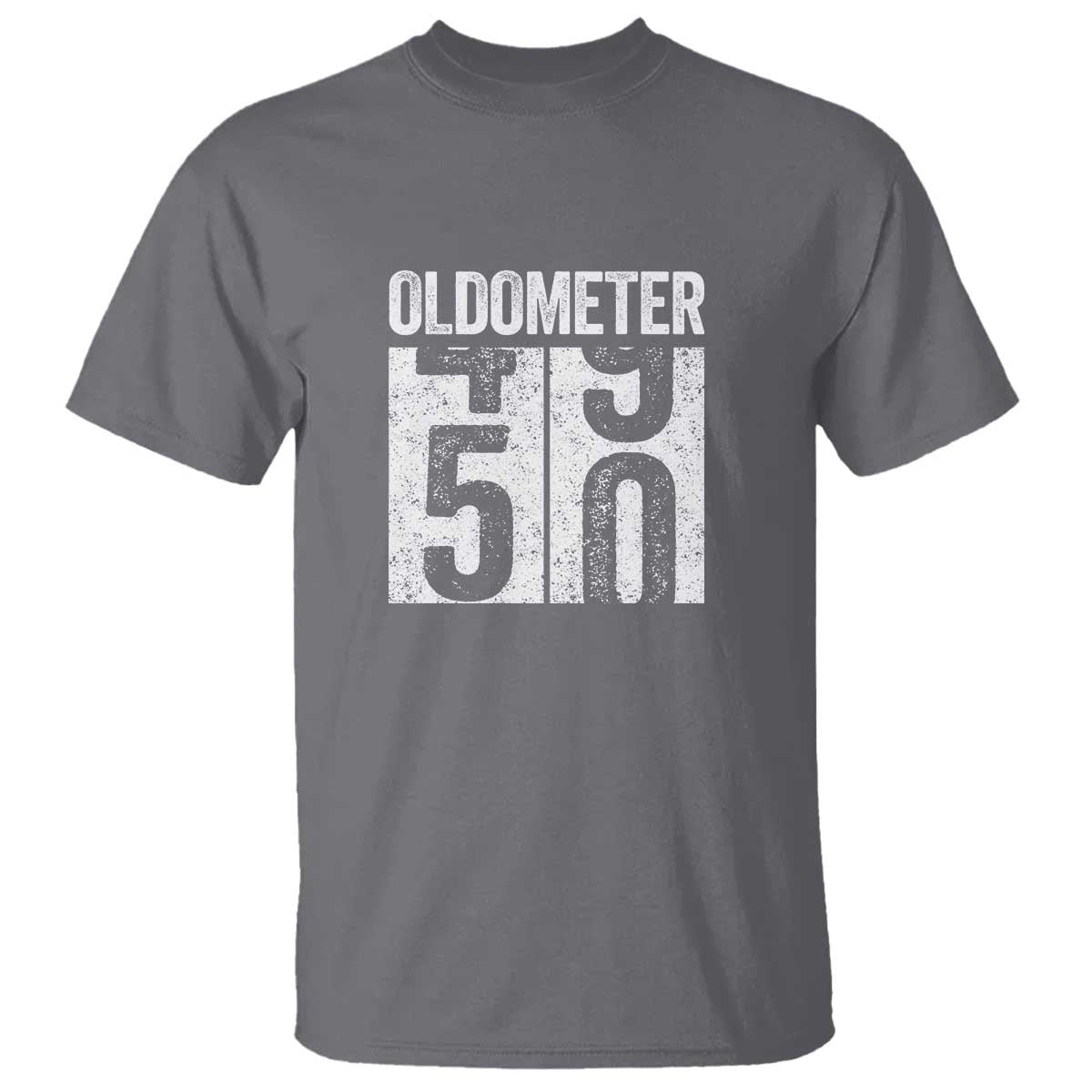 Oldometer 50 Birthday T Shirt Funny Vintage Aged to Perfection