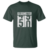 Oldometer 50 Birthday T Shirt Funny Vintage Aged to Perfection
