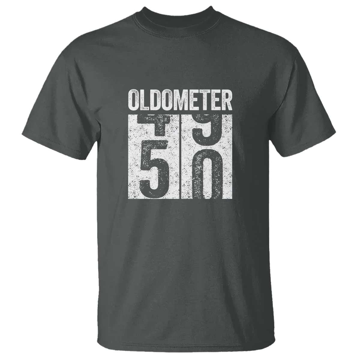 Oldometer 50 Birthday T Shirt Funny Vintage Aged to Perfection