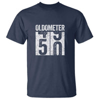 Oldometer 50 Birthday T Shirt Funny Vintage Aged to Perfection