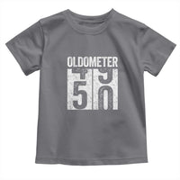 Oldometer 50 Birthday Toddler T Shirt Funny Vintage Aged to Perfection