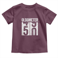 Oldometer 50 Birthday Toddler T Shirt Funny Vintage Aged to Perfection