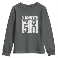 Oldometer 50 Birthday Youth Sweatshirt Funny Vintage Aged to Perfection