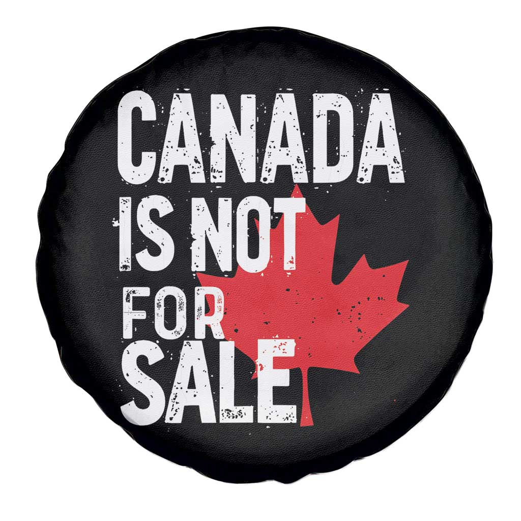 Canada Is Not For Sale Spare Tire Cover Distressed Vintage Canadian Maple Leaf