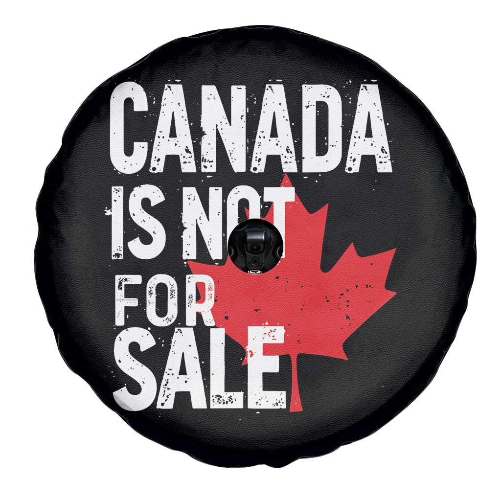 Canada Is Not For Sale Spare Tire Cover Distressed Vintage Canadian Maple Leaf
