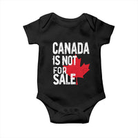 Canada Is Not For Sale Baby Onesie Distressed Vintage Canadian Maple Leaf