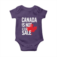 Canada Is Not For Sale Baby Onesie Distressed Vintage Canadian Maple Leaf