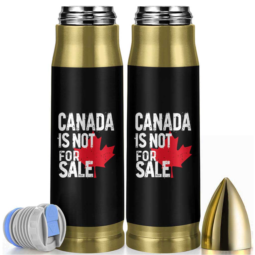 Canada Is Not For Sale Bullet Tumbler Distressed Vintage Canadian Maple Leaf