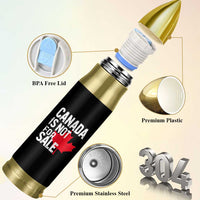 Canada Is Not For Sale Bullet Tumbler Distressed Vintage Canadian Maple Leaf