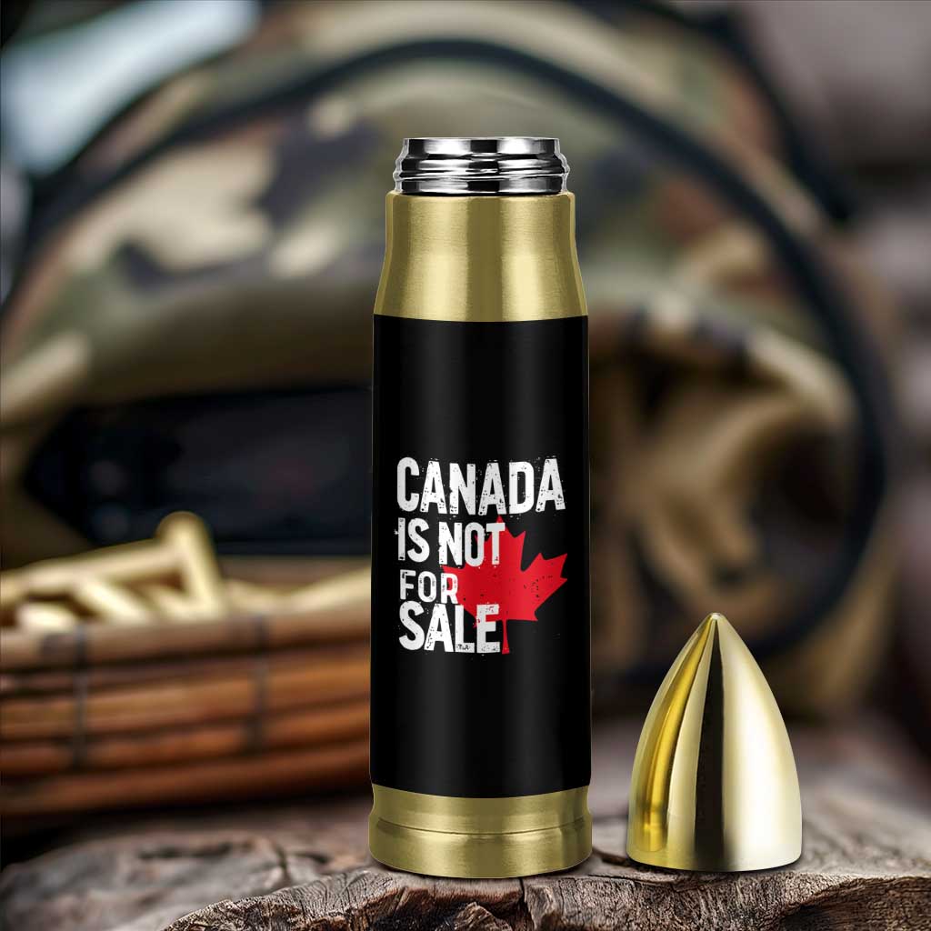 Canada Is Not For Sale Bullet Tumbler Distressed Vintage Canadian Maple Leaf