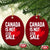 Canada Is Not For Sale Ceramic Ornament Distressed Vintage Canadian Maple Leaf - Wonder Print Shop