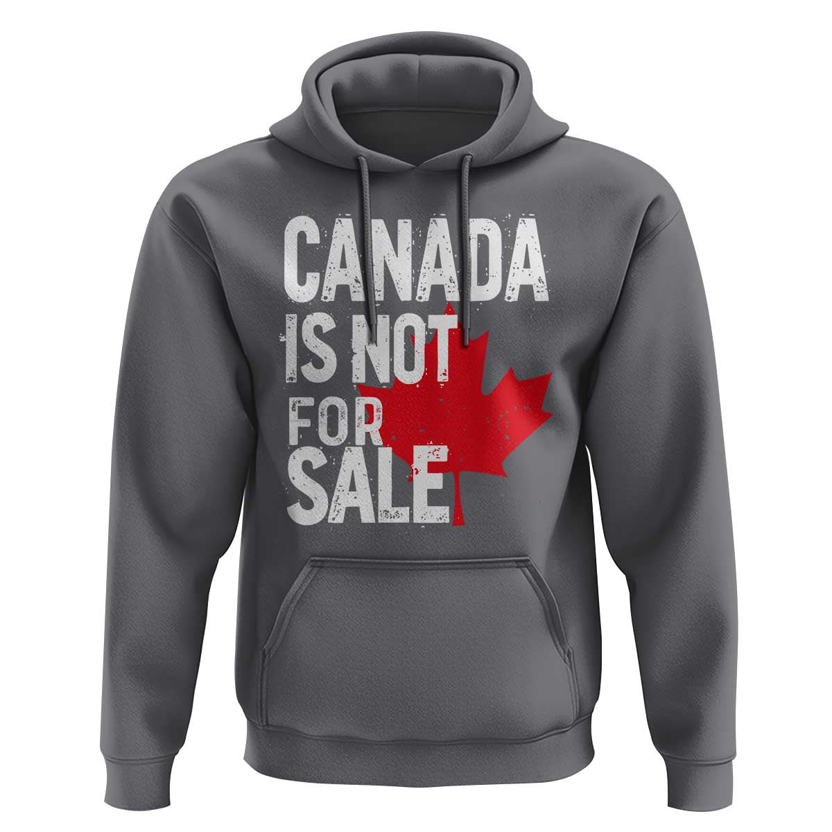 Canada Is Not For Sale Hoodie Distressed Vintage Canadian Maple Leaf