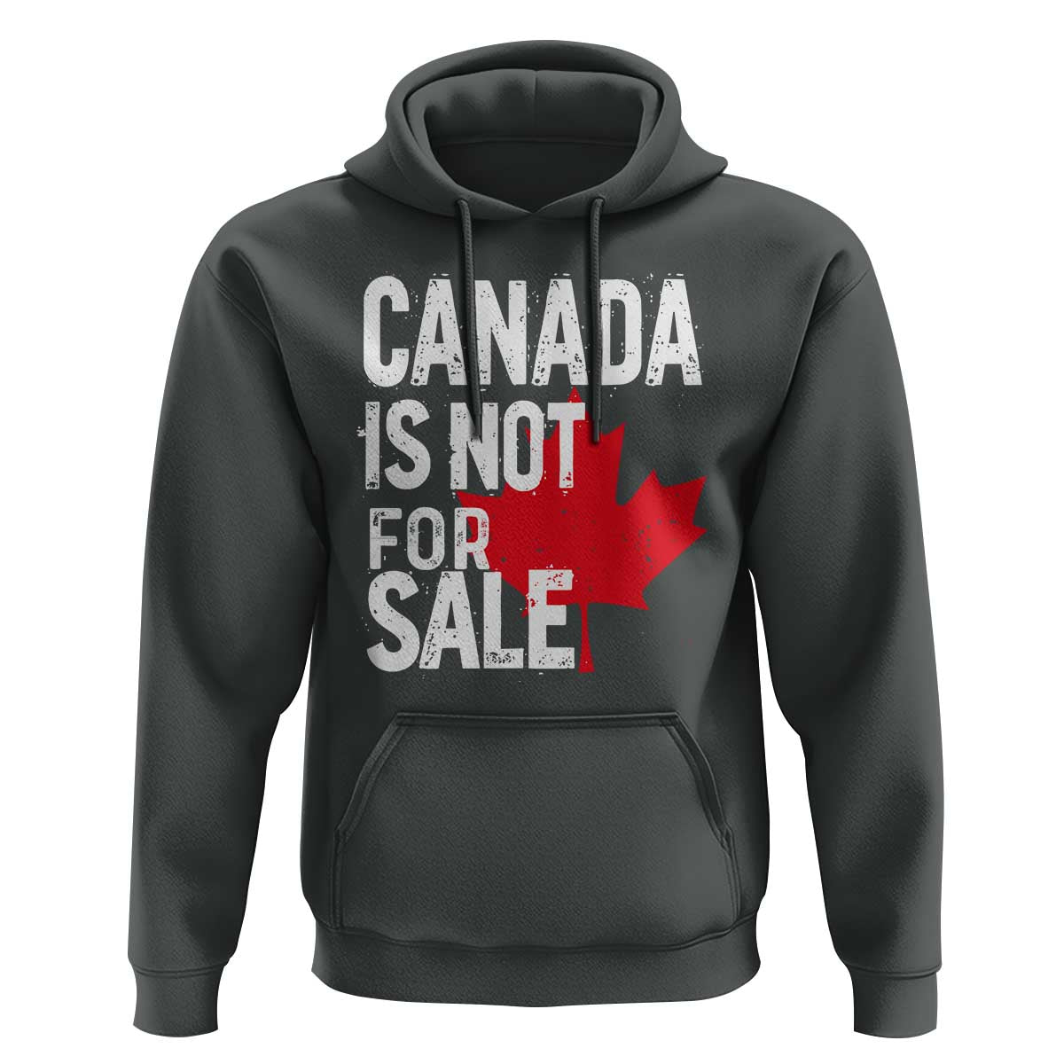 Canada Is Not For Sale Hoodie Distressed Vintage Canadian Maple Leaf