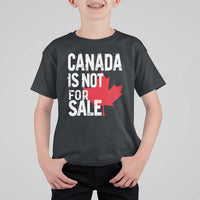 Canada Is Not For Sale T Shirt For Kid Distressed Vintage Canadian Maple Leaf
