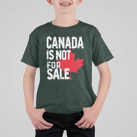 Canada Is Not For Sale T Shirt For Kid Distressed Vintage Canadian Maple Leaf