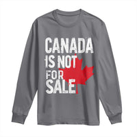 Canada Is Not For Sale Long Sleeve Shirt Distressed Vintage Canadian Maple Leaf
