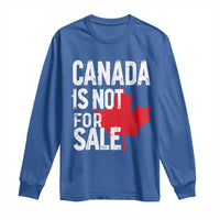 Canada Is Not For Sale Long Sleeve Shirt Distressed Vintage Canadian Maple Leaf