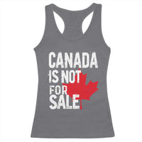 Canada Is Not For Sale Racerback Tank Top Distressed Vintage Canadian Maple Leaf