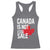 Canada Is Not For Sale Racerback Tank Top Distressed Vintage Canadian Maple Leaf