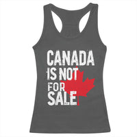 Canada Is Not For Sale Racerback Tank Top Distressed Vintage Canadian Maple Leaf