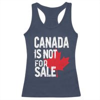 Canada Is Not For Sale Racerback Tank Top Distressed Vintage Canadian Maple Leaf