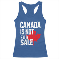Canada Is Not For Sale Racerback Tank Top Distressed Vintage Canadian Maple Leaf