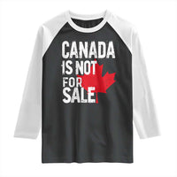 Canada Is Not For Sale Raglan Shirt Distressed Vintage Canadian Maple Leaf