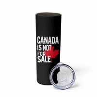 Canada Is Not For Sale Skinny Tumbler Distressed Vintage Canadian Maple Leaf