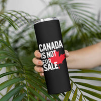 Canada Is Not For Sale Skinny Tumbler Distressed Vintage Canadian Maple Leaf