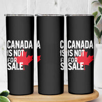 Canada Is Not For Sale Skinny Tumbler Distressed Vintage Canadian Maple Leaf