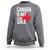 Canada Is Not For Sale Sweatshirt Distressed Vintage Canadian Maple Leaf