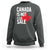 Canada Is Not For Sale Sweatshirt Distressed Vintage Canadian Maple Leaf
