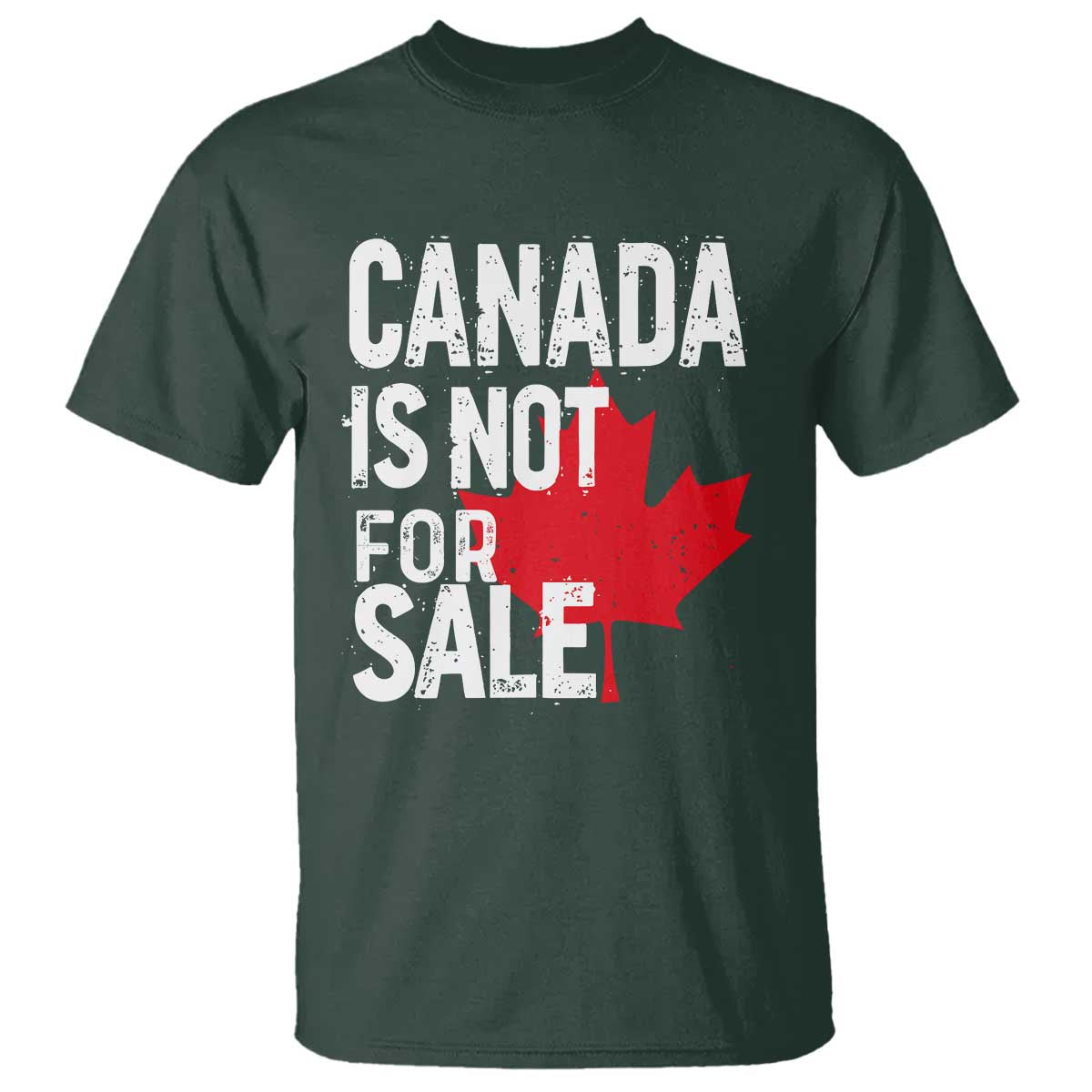 Canada Is Not For Sale T Shirt Distressed Vintage Canadian Maple Leaf