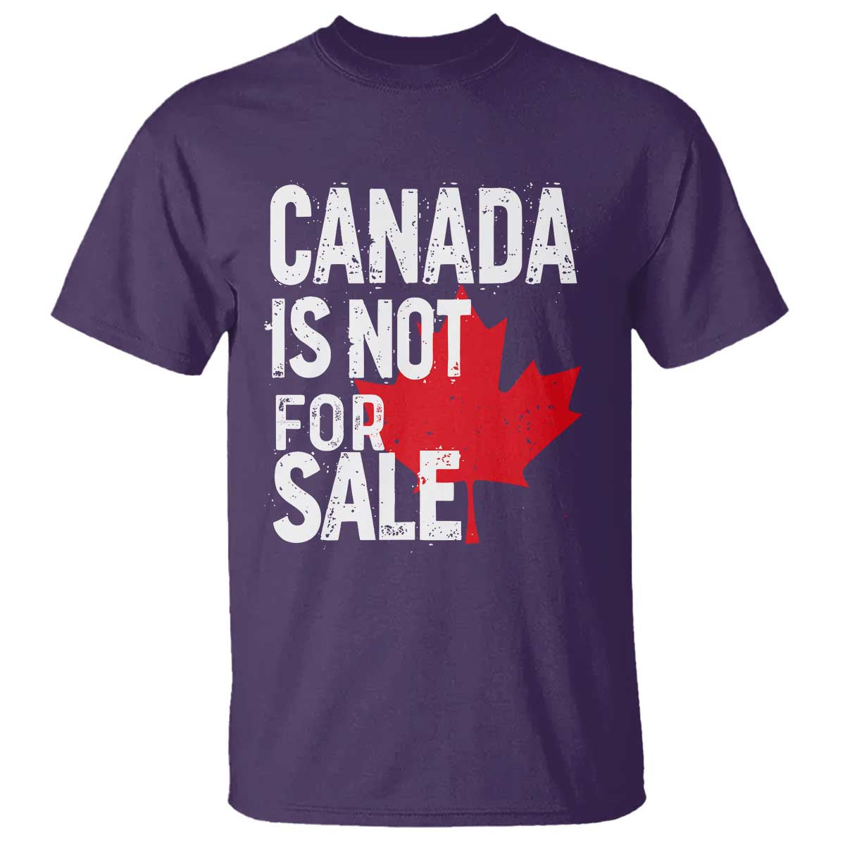 Canada Is Not For Sale T Shirt Distressed Vintage Canadian Maple Leaf