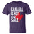 Canada Is Not For Sale T Shirt Distressed Vintage Canadian Maple Leaf