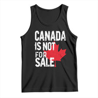 Canada Is Not For Sale Tank Top Distressed Vintage Canadian Maple Leaf