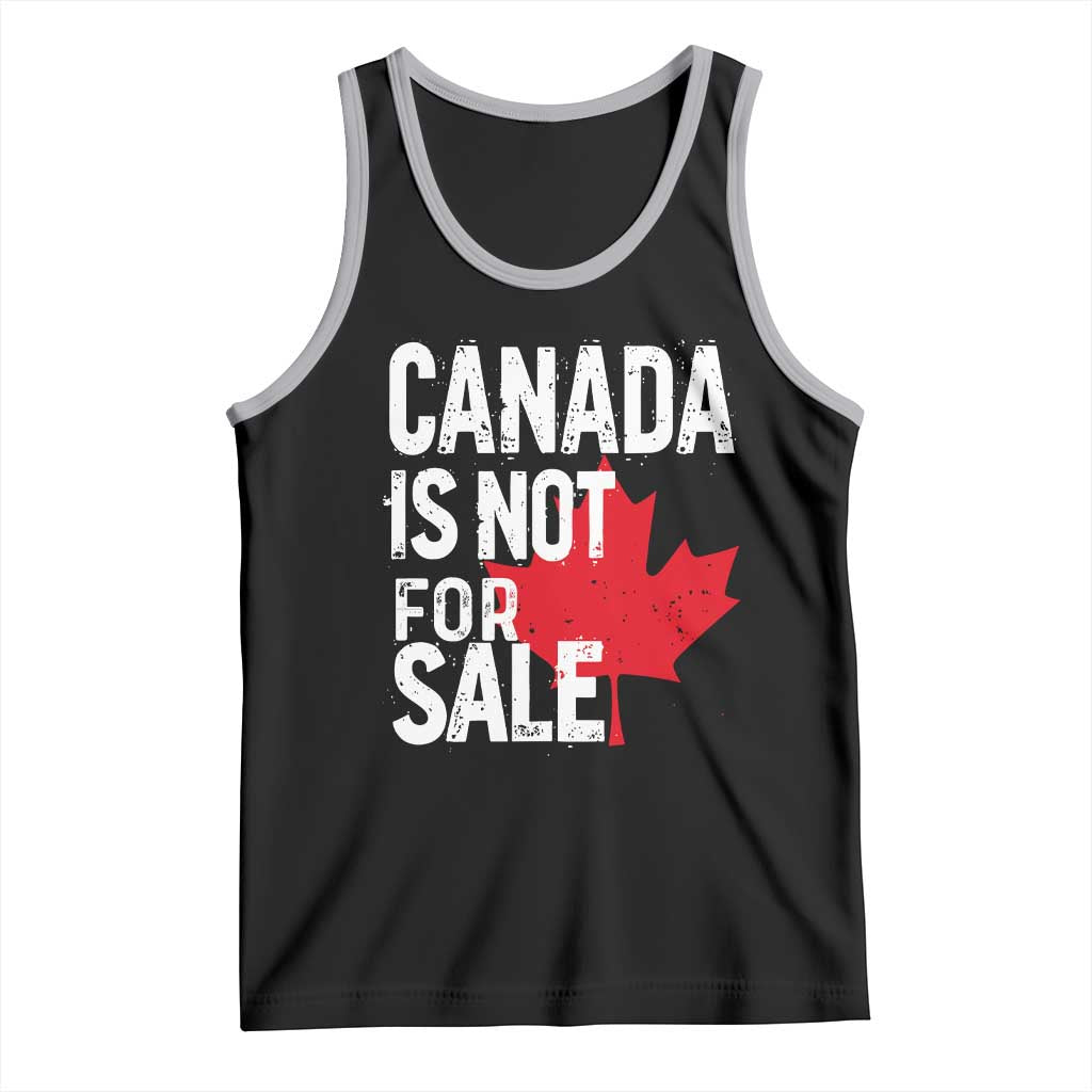 Canada Is Not For Sale Tank Top Distressed Vintage Canadian Maple Leaf