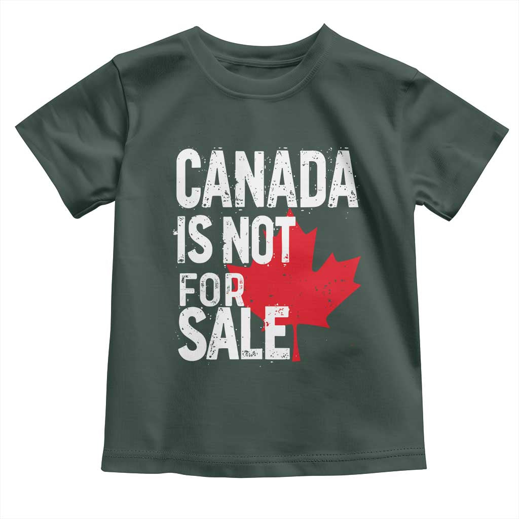 Canada Is Not For Sale Toddler T Shirt Distressed Vintage Canadian Maple Leaf