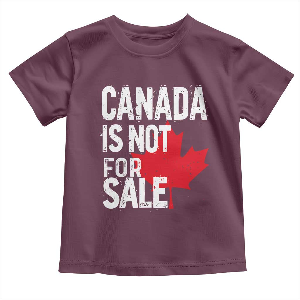 Canada Is Not For Sale Toddler T Shirt Distressed Vintage Canadian Maple Leaf