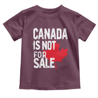 Canada Is Not For Sale Toddler T Shirt Distressed Vintage Canadian Maple Leaf