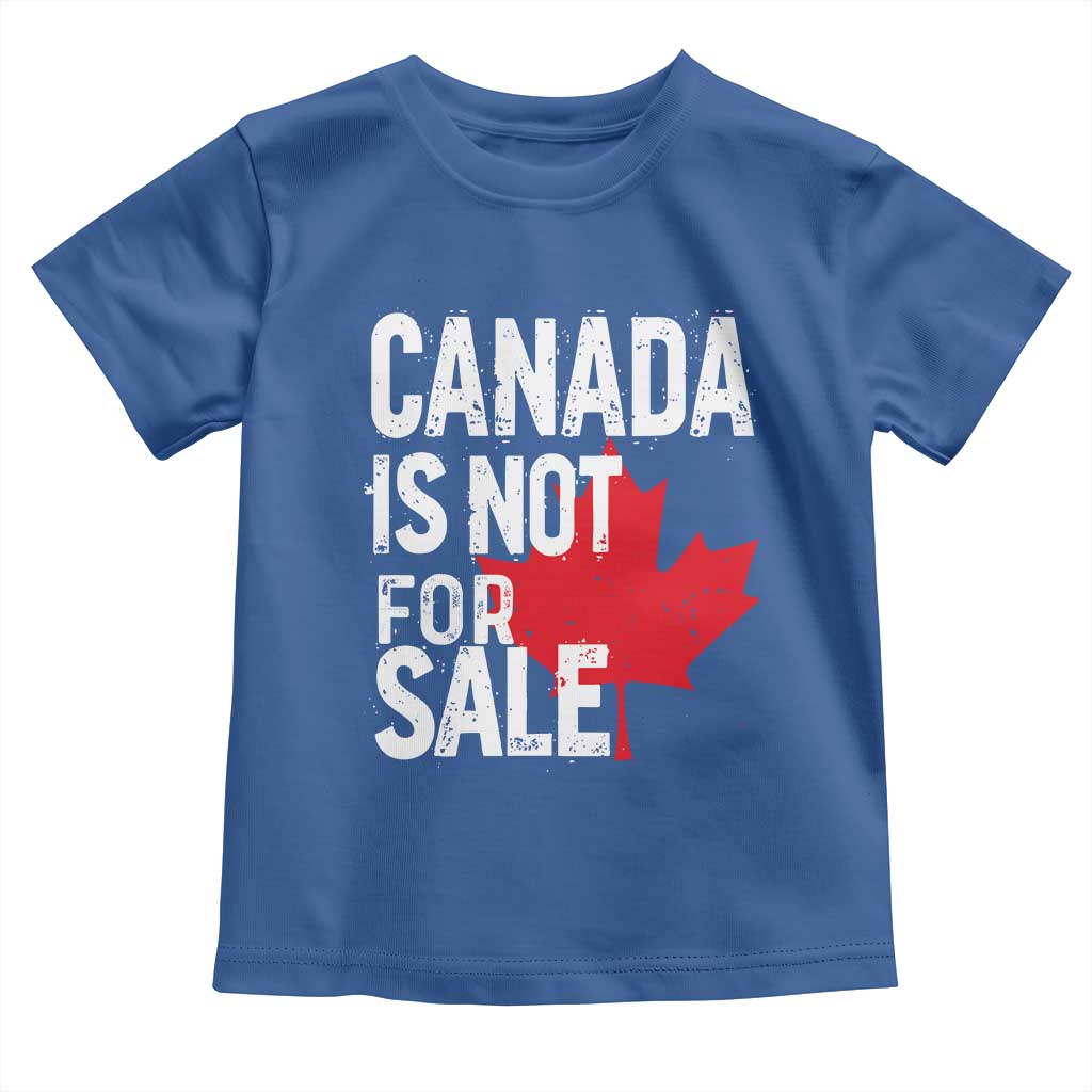 Canada Is Not For Sale Toddler T Shirt Distressed Vintage Canadian Maple Leaf