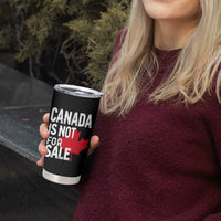 Canada Is Not For Sale Tumbler Cup Distressed Vintage Canadian Maple Leaf